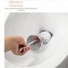 Splash Protection Toilet Bowl Brush and Holder Stainless Steel Toilet Cleaning Brush  Restroom