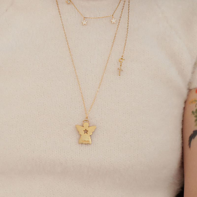 

OudStudio Ангел Кулон Намисто_Золото Gold