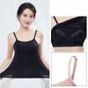 Damen Weste Unifarbener Trägerloser Tanktop mit Brustpolster-Einlage und Blendfreiem Brustwickel