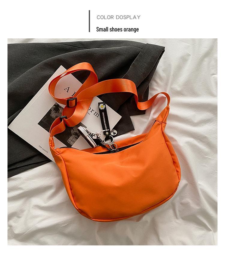 Women's Trendy Large Capacity Crossbody Bag - Autumn/Winter 2021, Casual Lightweight Oxford Cloth, Korean Style Dumpling Design