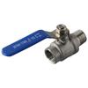 NPT Thread 304 Stainless Steel Ball Valve 1/2" Silver Gas Valve 1000 WOG Female X Male Shut-Off Switch Gas