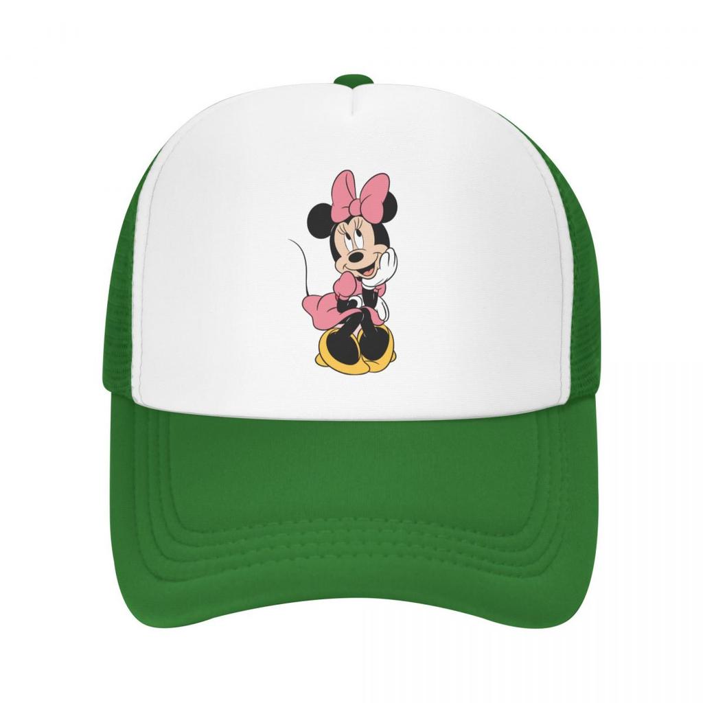 Minnie Mouse Mickey Mesh Trucker Hat Vintage Unisex Breathable Meshback Baseball Cap Adjustbale