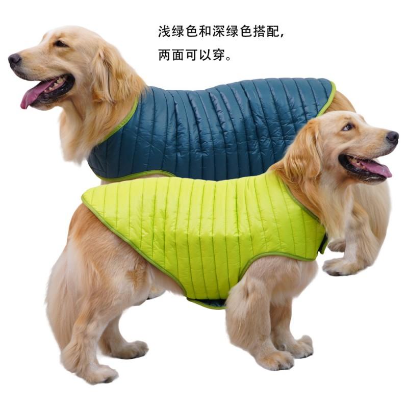 Warm Reversible Dog Coat Medium Dogs Winter Fall Waterproof Windproof Thick Cotton Pet Jacket