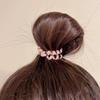 Telephone Cord Scrunchies Spiral Hair Ties Gradient Color Checkered Print Phone Cord Elastic Hair Band Hair Accessories