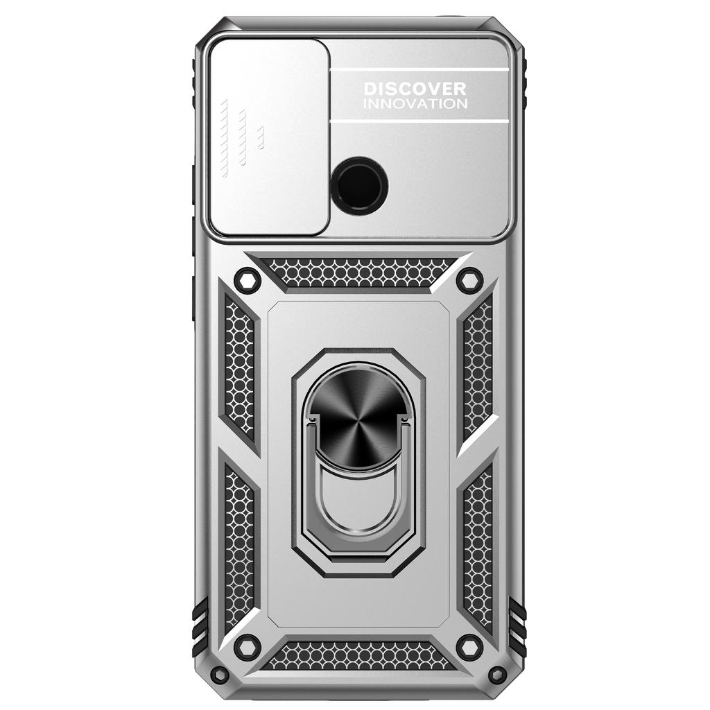 For Xiaomi Redmi 10A Redmi 9C Armor Phone Case Camera Lens Protection Metal Ring Stand Shockproof Case