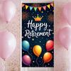 Party Banner Lightweight Celebration Banner Durable Retirement Decor for Retirement Party Milestone Celebration