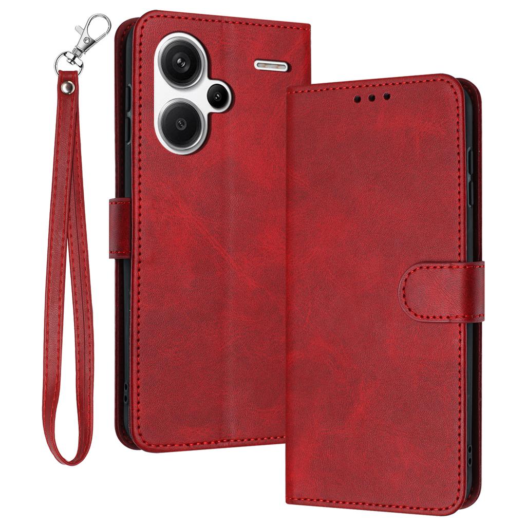 For Xiaomi Redmi Note 13 Pro+ 5G Case Calf Texture Stand Leather Wallet Phone Cover
