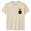 Dog In Pocket Animals Graphic Unisex T-shirt