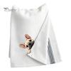 Embroidered Puppy Tea Towel Cute Towel, Corgi Dachshund Kitchen Dish Absorbent Decorative Guest Towels Quick Dry Hand for Dog Lovers Bathroom