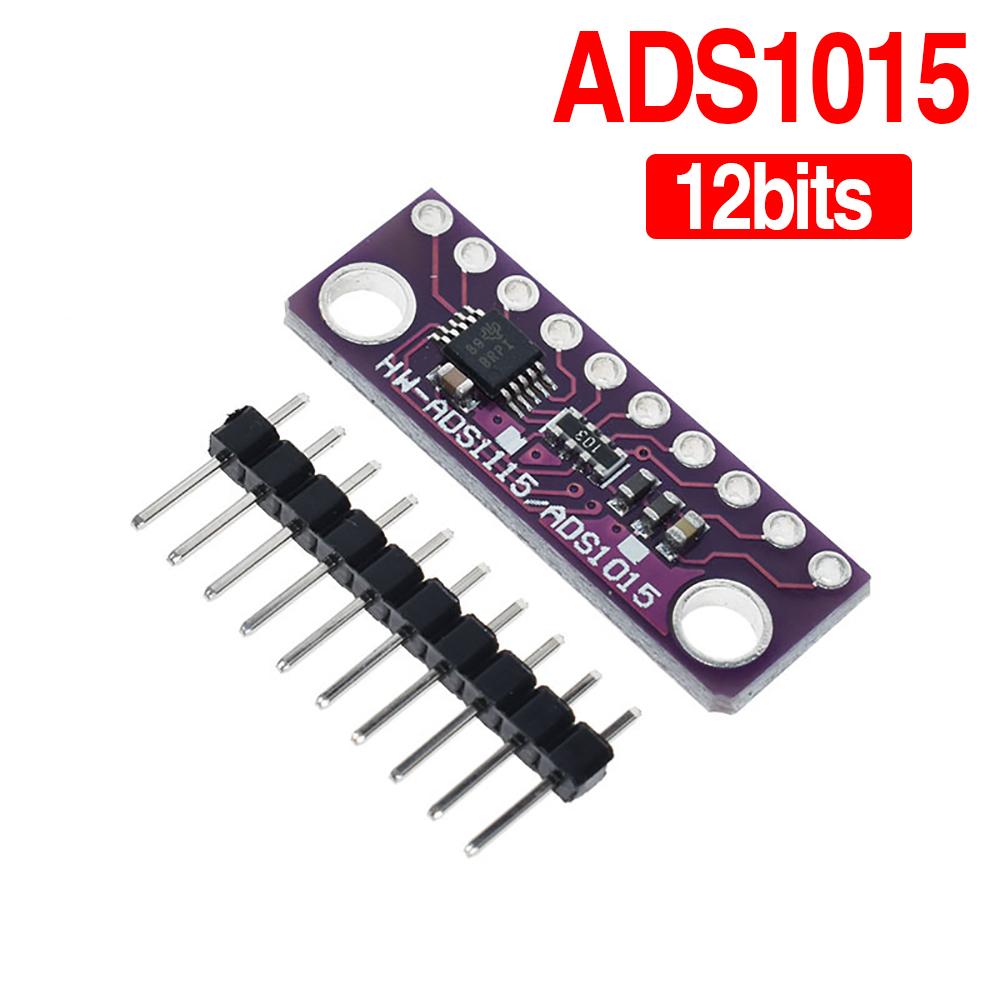 16 Bit I2C ADS1115 ADS1015 Module ADC 4 channel with Pro Gain Amplifier 2.0V to 5.5V for Arduino RPi