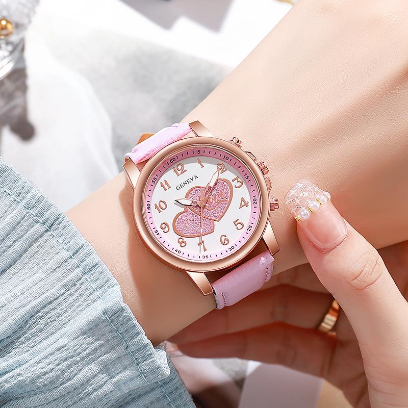 Fashion Heart Dial Women Watches Casual Design Women's Quartz Wristwatches Best Gifts Clock for Female