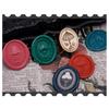 Emboss Sealing Wax Stamp Head Brass Sealing Stamp Wax Seal Stamp Head Replacement for Envelope Sealing Greeting Cards
