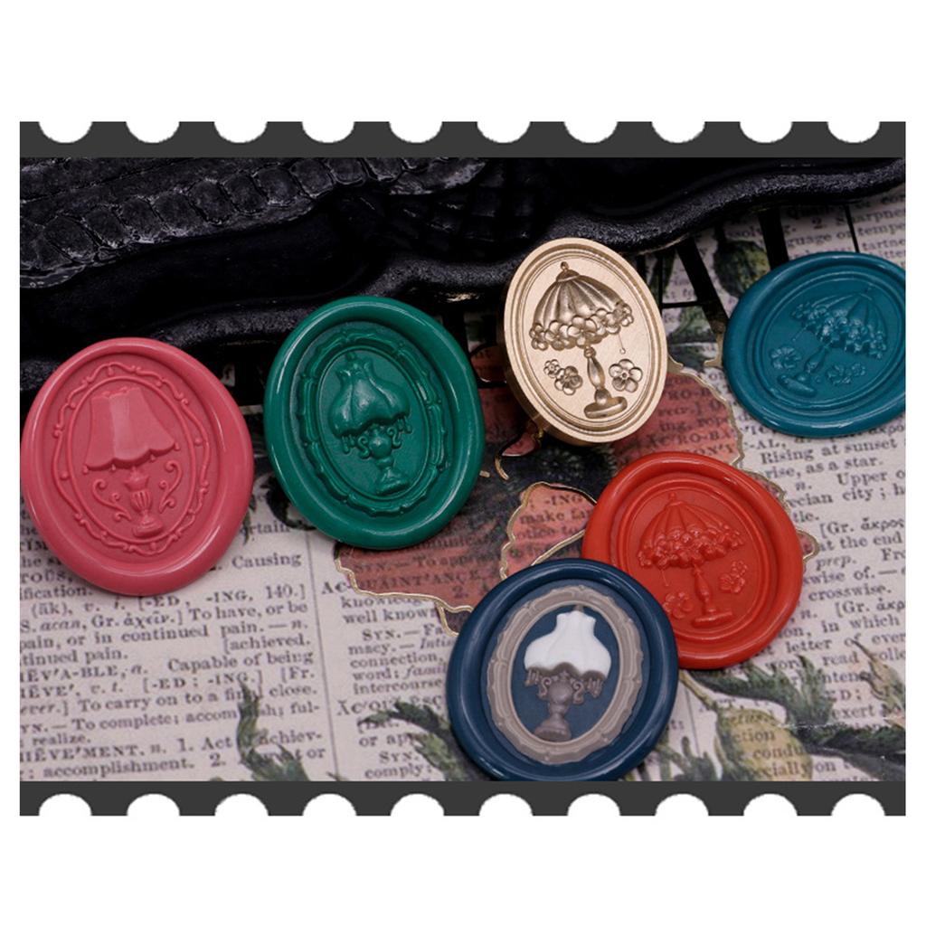 Emboss Sealing Wax Stamp Head Brass Sealing Stamp Wax Seal Stamp Head Replacement for Envelope Sealing Greeting Cards
