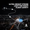 Motorcycle Strobe Light 7 Color LED Anti-Collision Bike Night Flying Warning Signal Light Drone Wireless Remote Control Light