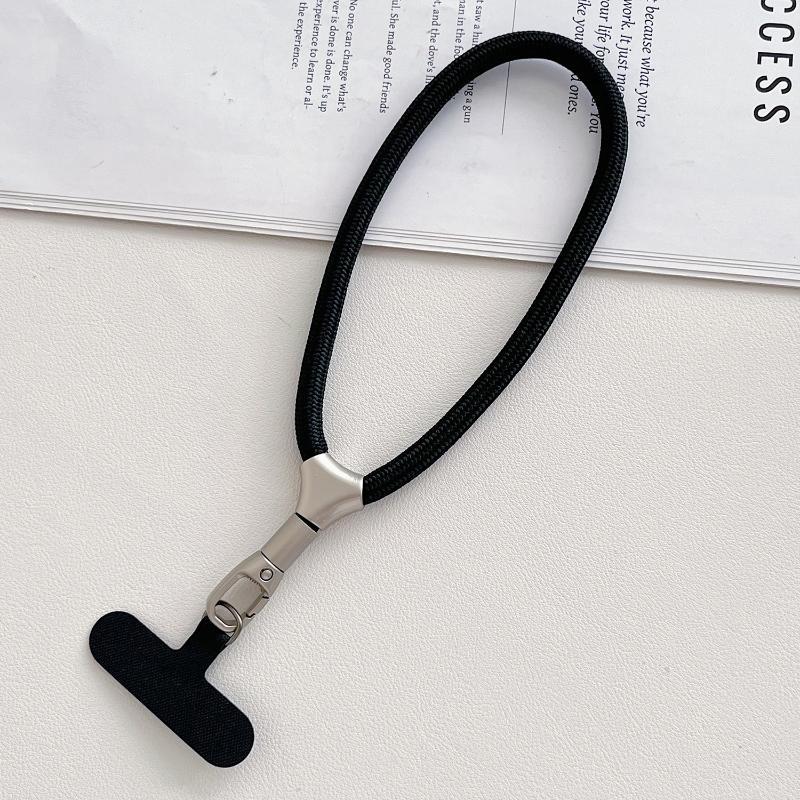 Phone Charm Heavy Metal Keyring Short Lanyard Anti-Lost Keychain Lanyard Solid Finger Strap Premium Key Cord Mobile Phone Rope