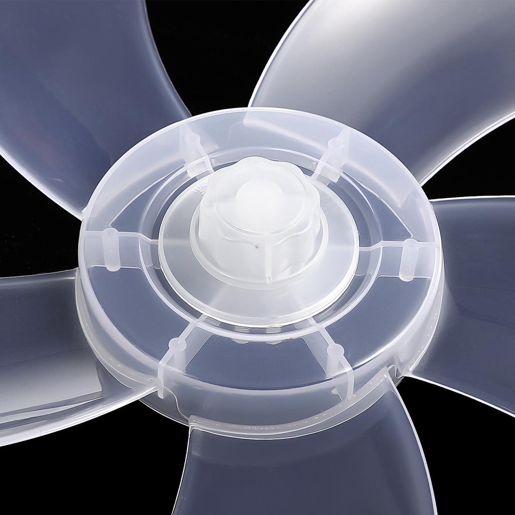 14 Zoll Kunststoffblätter 5-Blatt Ersatz für Standventilator Boden Tischventilator Universelles Rundloch Elektrischer Ventilatorblätter