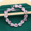 Jewelry Zircon Bracelet Necklace Earring Ring Jewelry Set