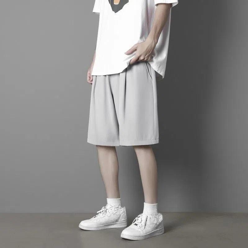 Shorts Men's Summer Ice Silk Thin Quick-drying Loose Basketball Pants Five-point Casual Sports Pants