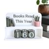 Books Read This Year Counting Ornaments 3D Printed Small Book Counter Library Decor Ornament for Teachers Writers Library Lovers