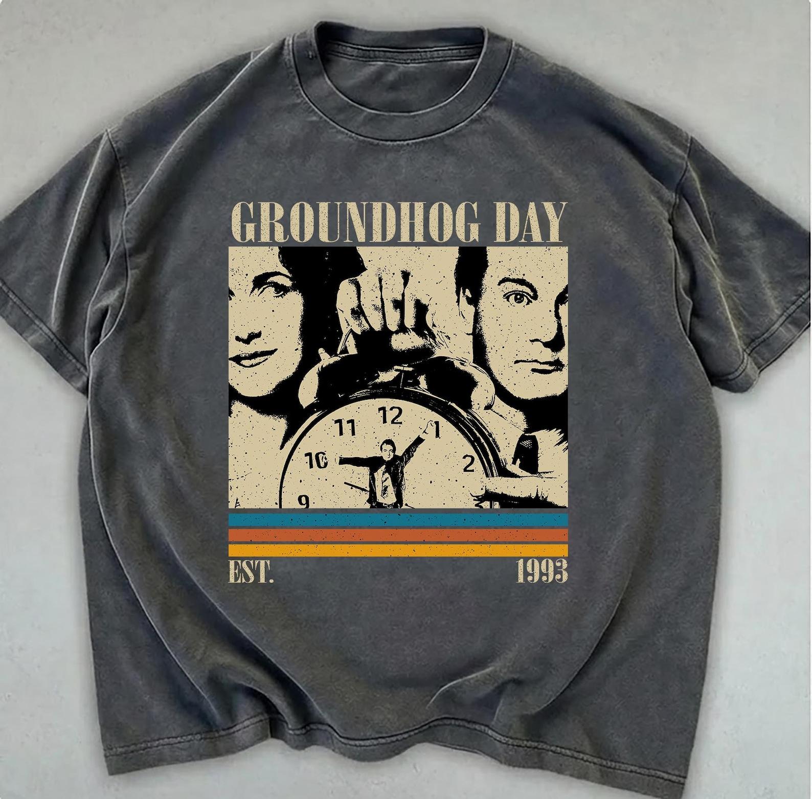 Groundhog Day Movie T shirt - Comfort Colors Vintage Style S