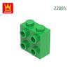 Non-Toxic 77Pcs/Lot 1X2X1 2/3 With Studs On 1 Side Block Moc Color Accessories Compatible With 22885 Brick Diy Children Toy Assembly