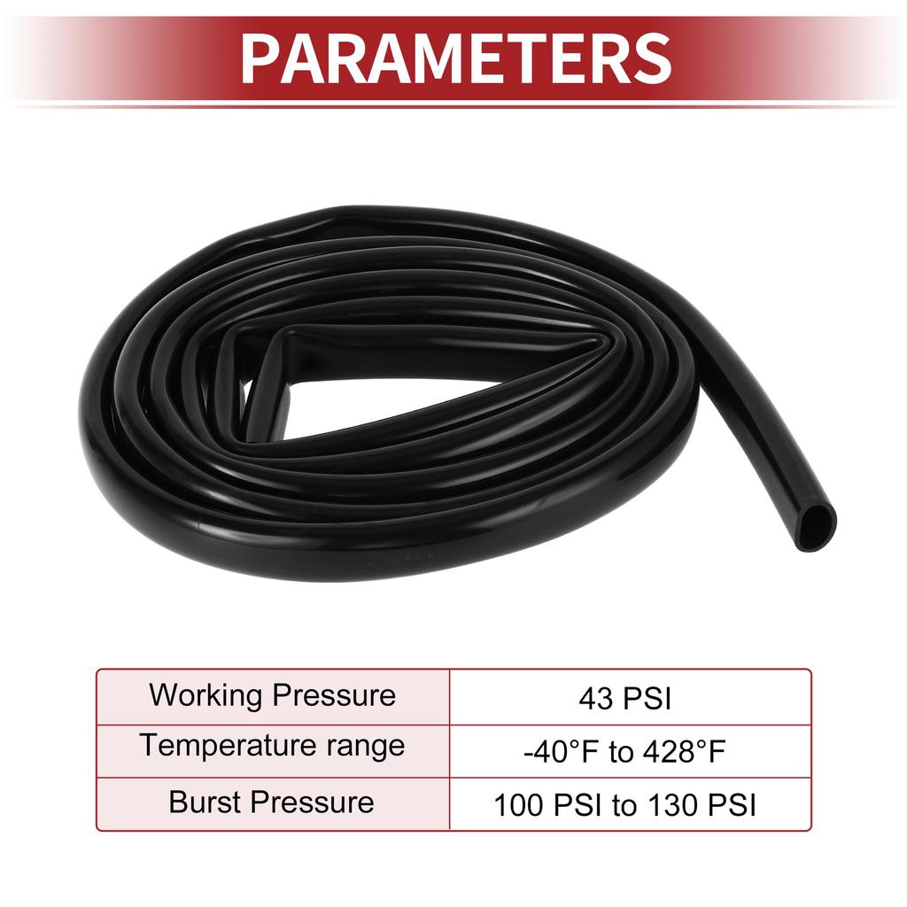 ACROPIX 130PSI Max Pressure Silicone Vacuum Tube Hose Automotive Vacuum Line High Temperature 12FT