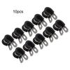 10pcs Stainless Steel Rubber Lined P Hose Pipe Clamps Cable Mounting Clips Wire
