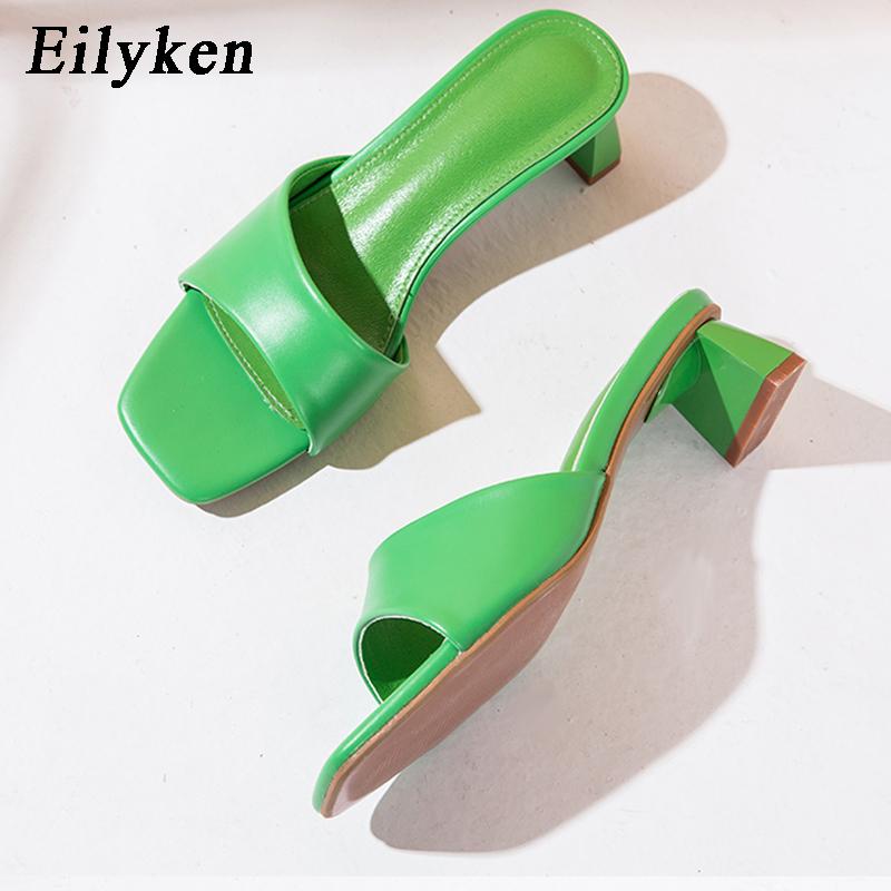 Fashion Eilyken Summer Brand Slippers Women Outdoor Beach Flip Flop Open Toe Flat Casual Low Heel Leisure Sandal Female Slides