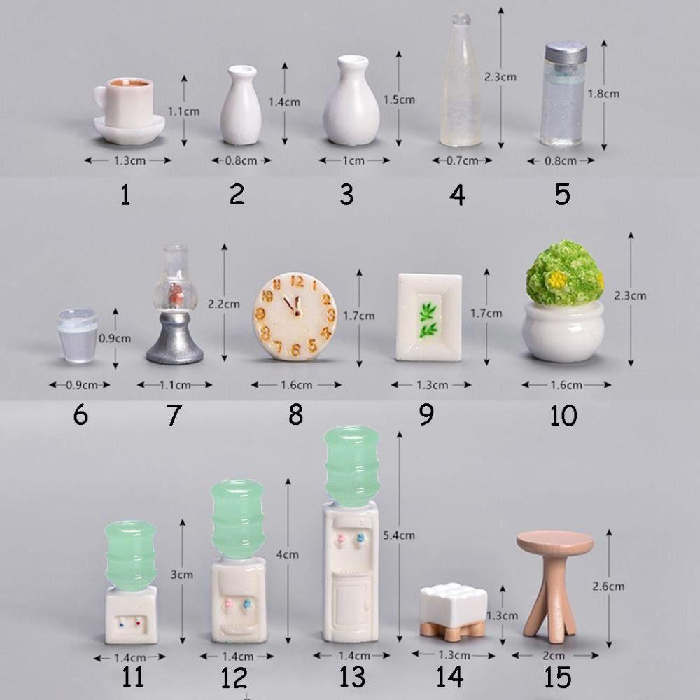 Crafts Dollhouse Ornament Desktop Decor Furniture Figurines Simulation Bed Model Sofa Miniatures