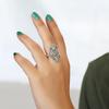 Aquamarine Silver Ring, 100% 925 Sterling Silver Handmade Jewelry, Silver Jewelry, Women Ring Ar8937