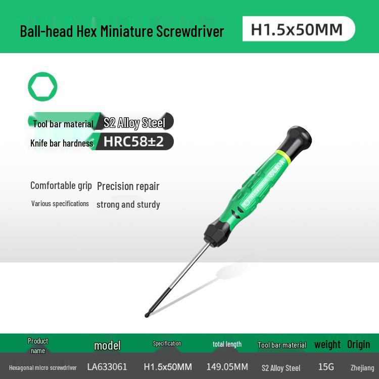 Rotating Color Ring Precision Mini Screwdriver for Mobile, Clock, Watch, Tablet Repair