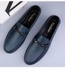 Men's Leather Slip-On Loafers - Casual Flat Driving Shoes In Large Sizes