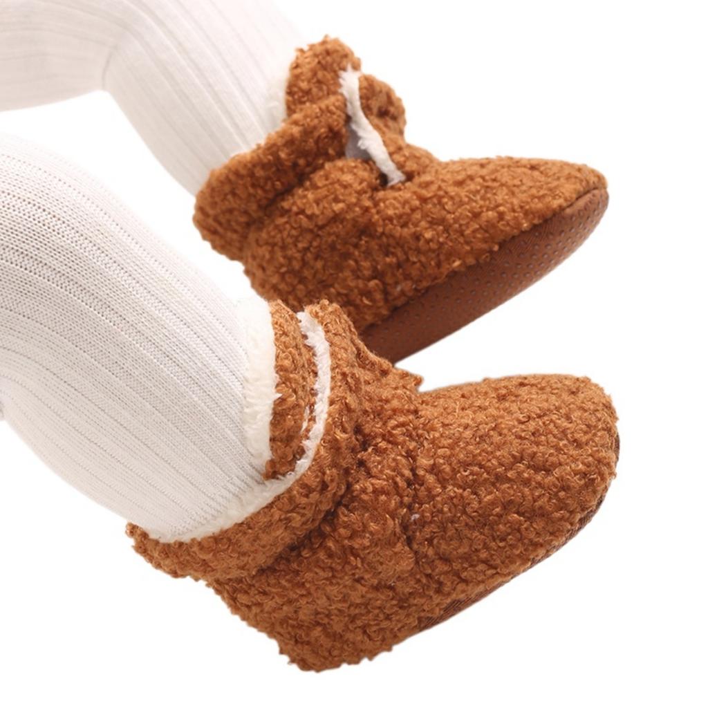 Baby Soft Walking Shoes for 0-1 Year Old, Plush Casual Shoes
