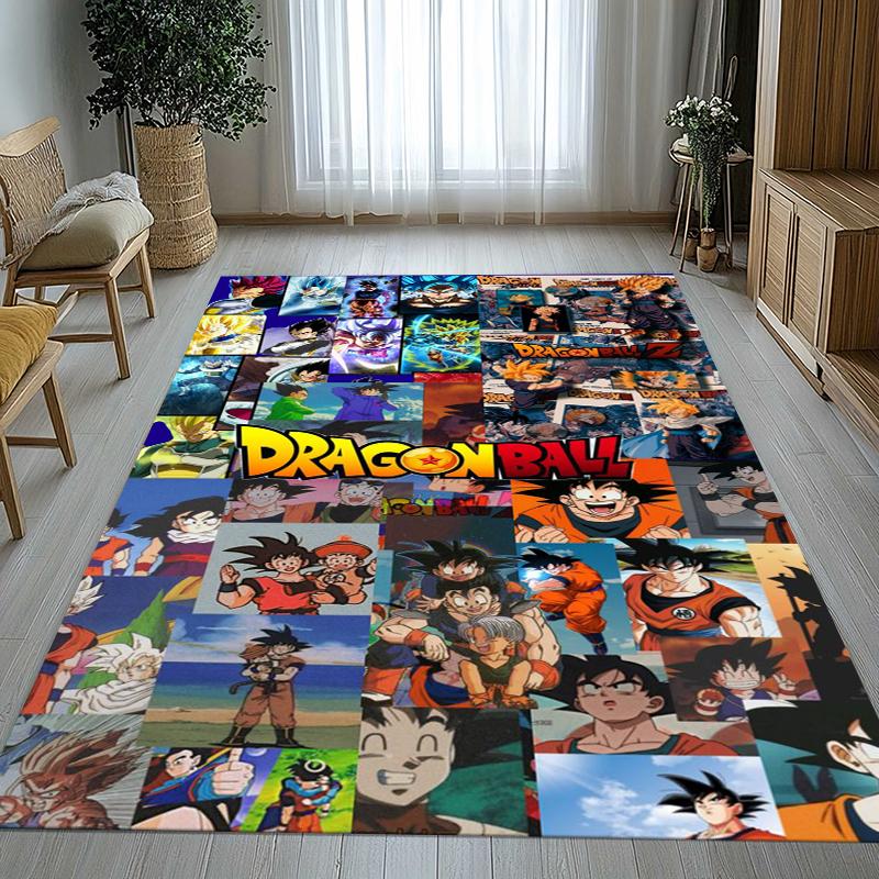 Anime D-Dragon Ball Game Cartoon Living Room Non-Slip Area Rug Soft Carpet for Bedroom Kids Playroom Sofa,Home Decor Doormat