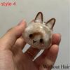 Clear Rabbit Hair Memorial Keepsake Capsule Pet's Fur Container Cute Portable Pet Hair Storage Box Pet Lovers Home Display Gifts