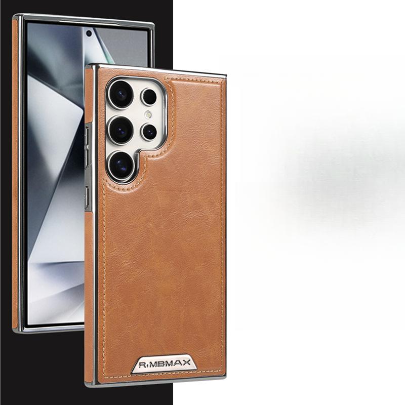 Magnetic Case Samsung S24ultra Mobile Phone Case Suitable for All-inclusive Galaxy Anti-fall S23plus Simple 24+ Set