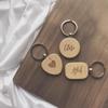 10/20/50Pcs Various Shape Blanks Wood Keychains Suitable For Laser Engraving Gift Diy Tag Laser Keychain Making Name Logo Gift