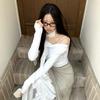 Lace Scarf Bandana_ivory