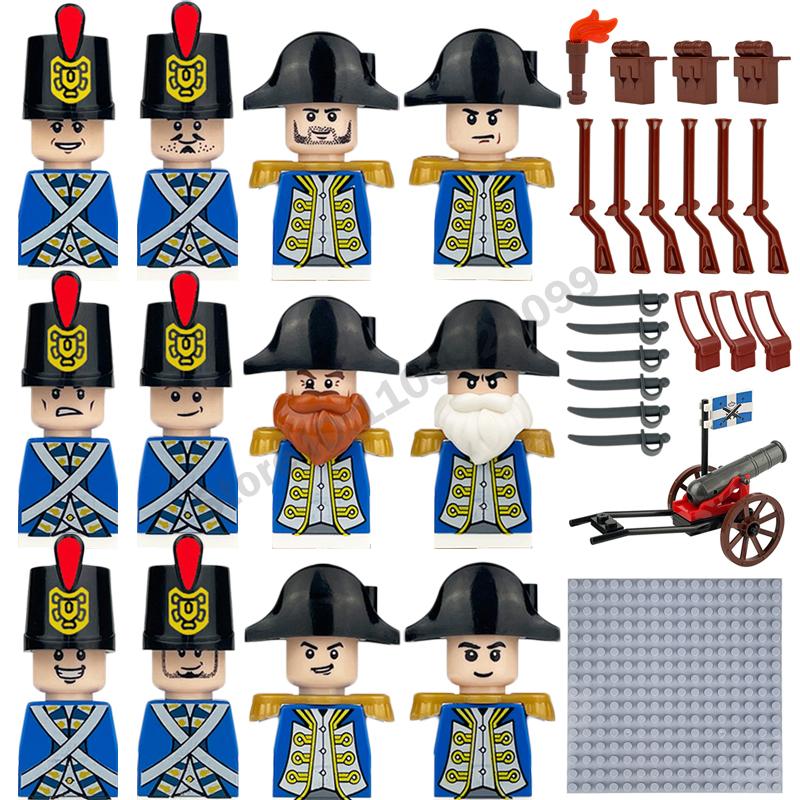 Medieval Military Building Blocks Roman Officer Soldier Knight Imperial Army Head Of State Elf Hunter Lion King War Horse Brick