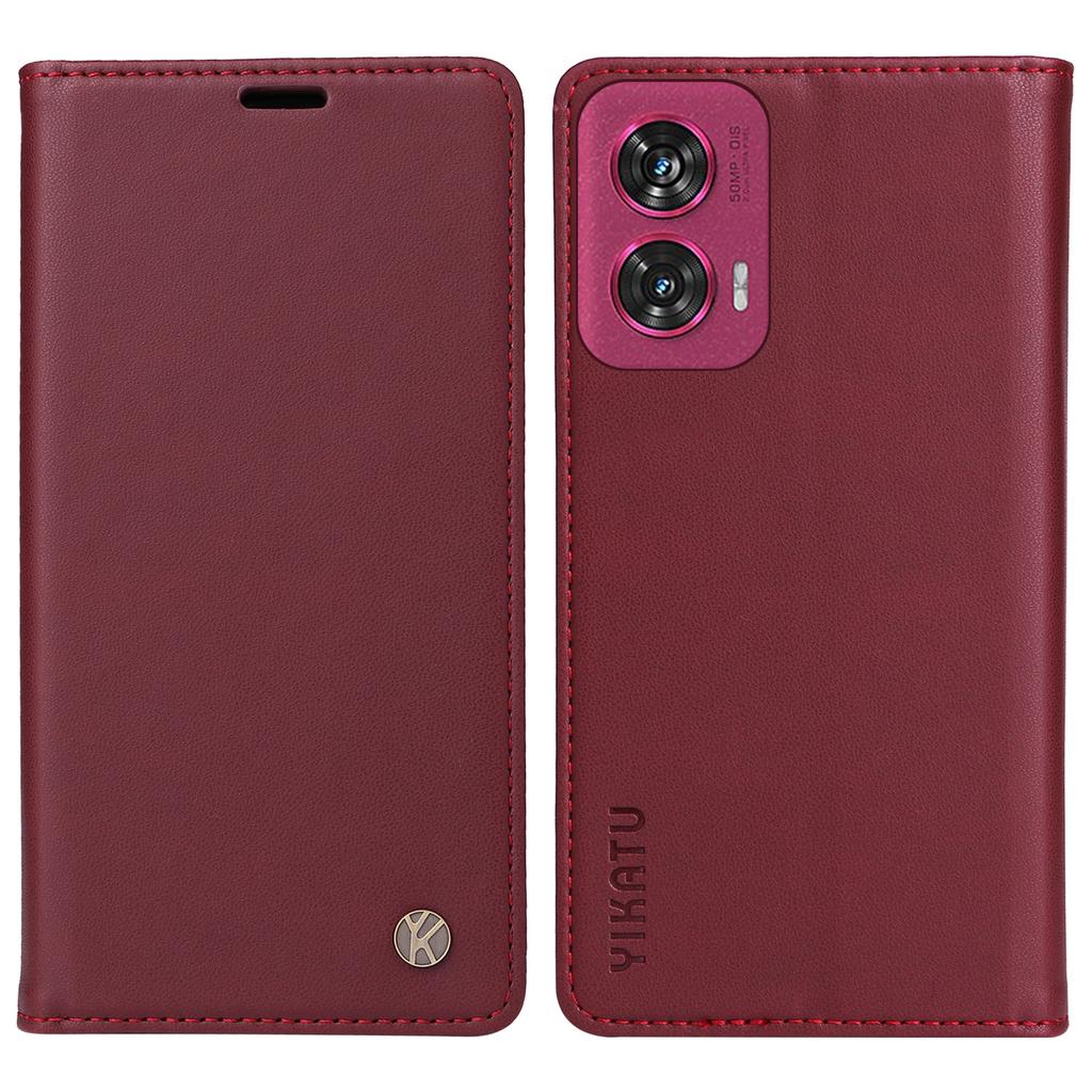 YIKATU YK-001 For Motorola Edge 50 Fusion 5G Case Leather Phone Cover with Wallet