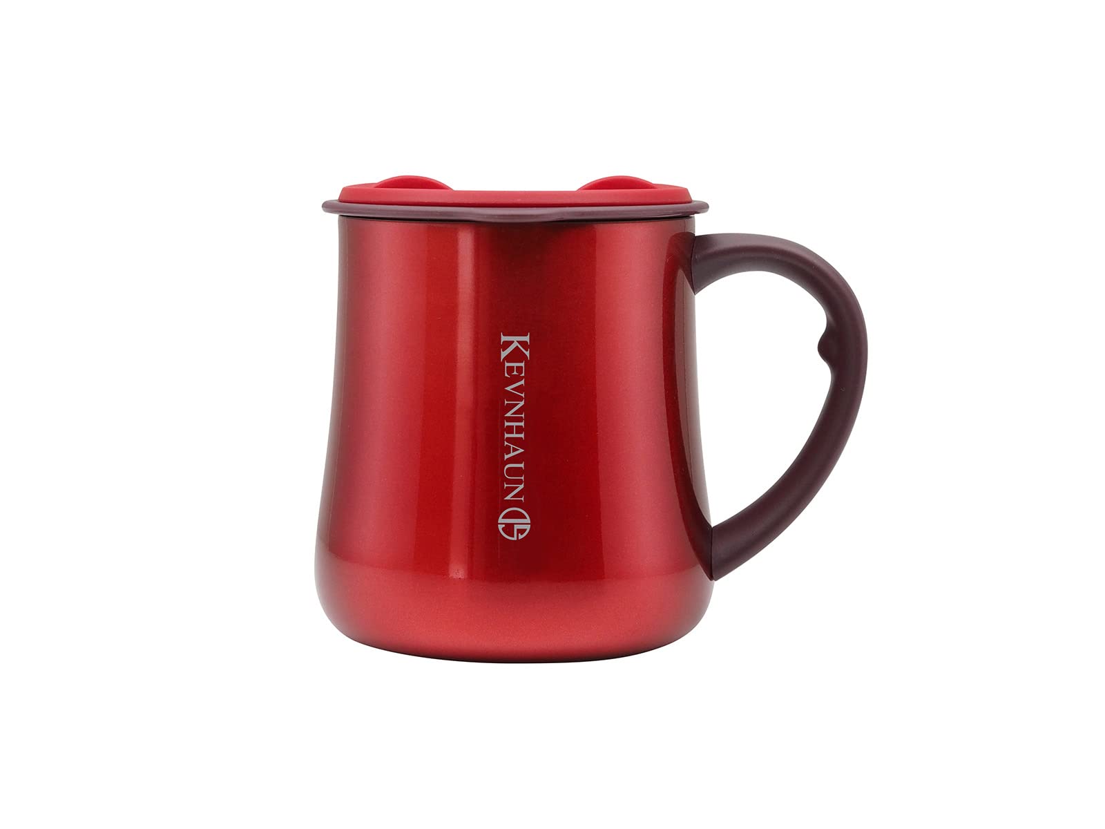 

Kevnhaun Stainless Steel Mug with Double Vacuum Sliding Lid for Drinking with the Lid Insulates Hot and Cold Perfect for Camping and Outdoor Lid,