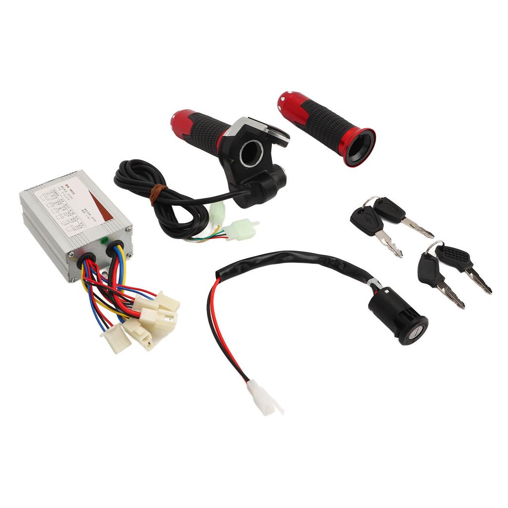 36V 800W Motor Speed Controller Throttle Twist Grip Electric Door Lock Kit Electric Bike Controller Kit