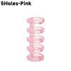 3-1Pcs 3/5Holes Loose Leaf Binders Book Rings Translucent Binding Spines Combs Snap Split for DIY Diary Notebook School Supply