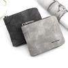 Men's Vintage Frosted PU Bi-fold Zipper Wallet with Coin Purse