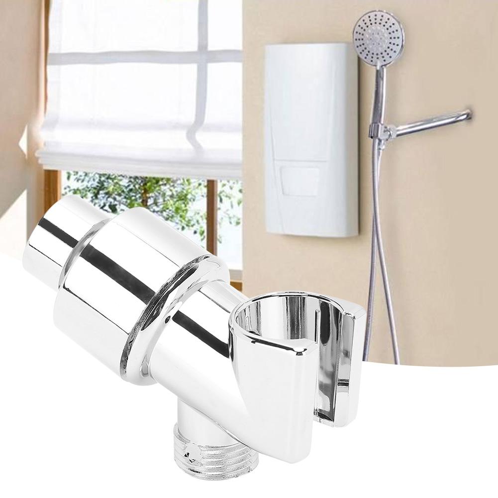 Electroplating Tee Shower Head Bracket Holder Adapter Fittings for Home Bathroom Use