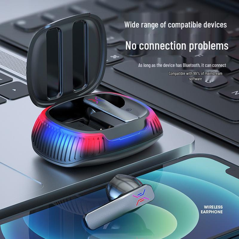 Wireless Bluetooth Gaming Earbuds: Noise-Cancelling, Low Latency, Ideal for Running, Sports, Calls, and E-sports.
