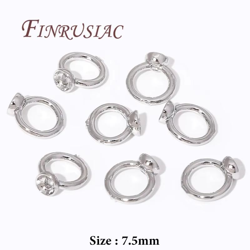 10/20 Stück 18K Vergoldete Quetschperlen Für Schmuck, Quetschperlen-Abdeckung, Perlenendkappen Kugelkette Verbinder, DIY Zubehör, Quetschperlen Endkappe