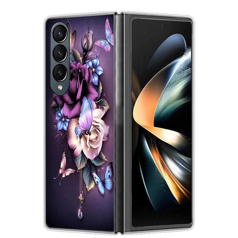 For Samsung Z Fold 4 Case ZFold 5 4 5G Hard Transparent Phone Cover For Samsung Galaxy Z Fold4 Fold5 Shockproof Bumper Fundas