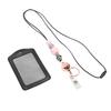 Silicone Retractable Bded Lanyard with Transparent ID Holder Multi Purpose Badge Holder for Students   Worker