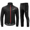 ROCKBROS Herren Winter Radtrikot Set, Winddicht und Kältebeständig, Mit Fleece gefüttert, Geeignet für 0°C (32°F) Radfahren, Laufen und Sport (Größe M)